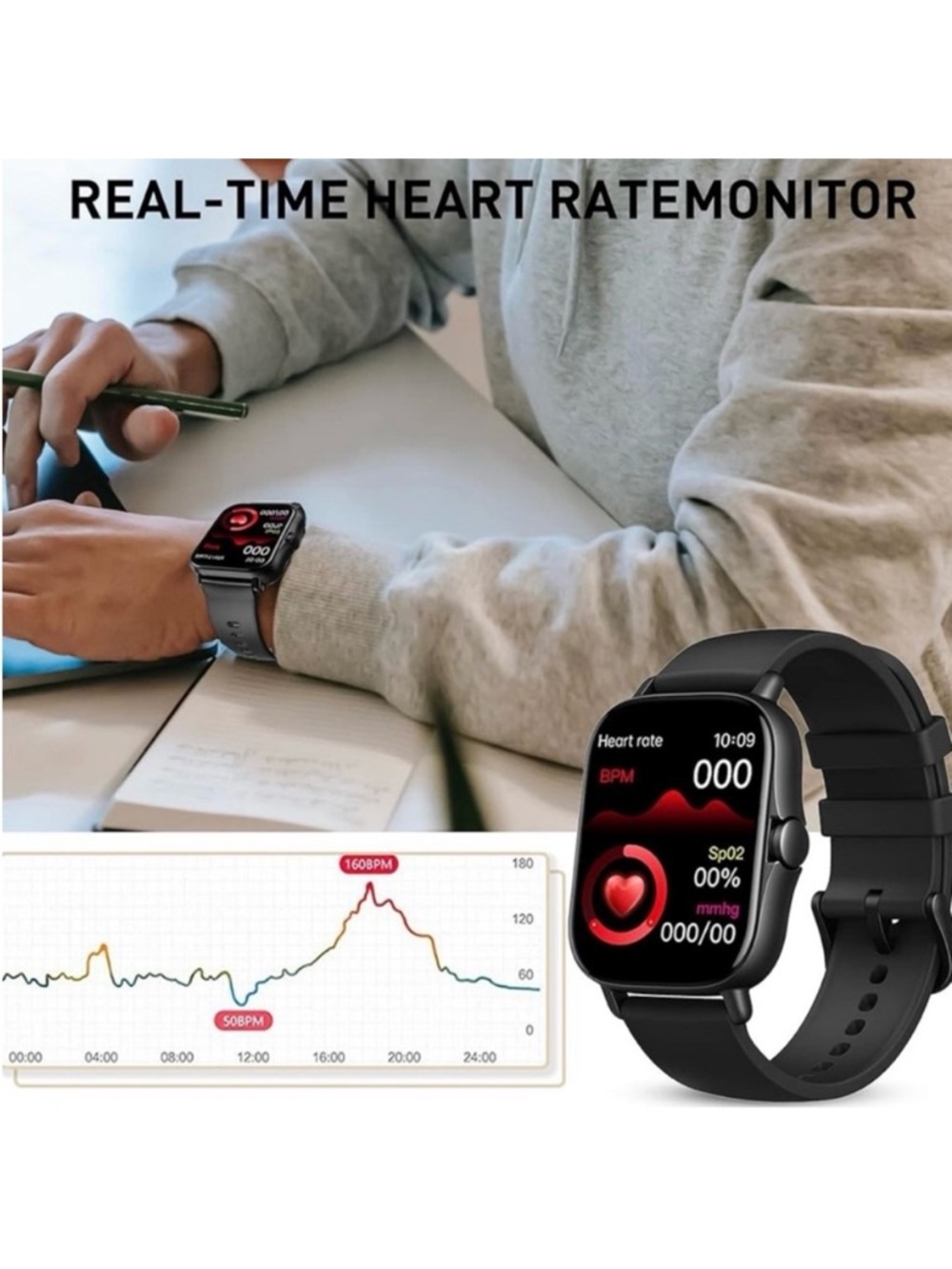 🆕-Smart Watch Touchscreen, Sports Health, Fitness, Sleep Tracker, Timer, Fitness - Picture 11 of 12